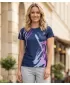 Frauenfunktional T -Shirt Premium ALTISPORT VOJ/ALW074TR01 BLAU-VIOLETT