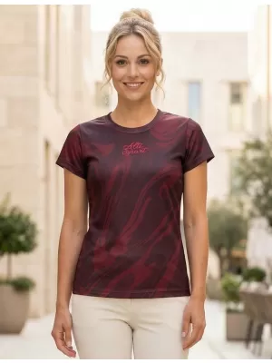Frauenfunktional T -Shirt Premium ALTISPORT VOJ/ALW072TR01 WEINROT