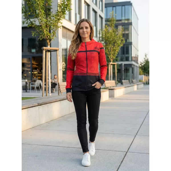  Frauen -Sweatshirt bei Reißverschlussprämie ALTISPORT VOJ/ALW023MI02 ROT 
