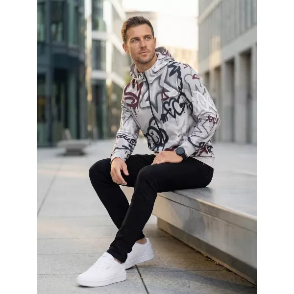  Herren -Sweatshirt auf Reißverschlussprämie ALTISPORT VOJ/ALM054MI02 DUNKELGRAU 