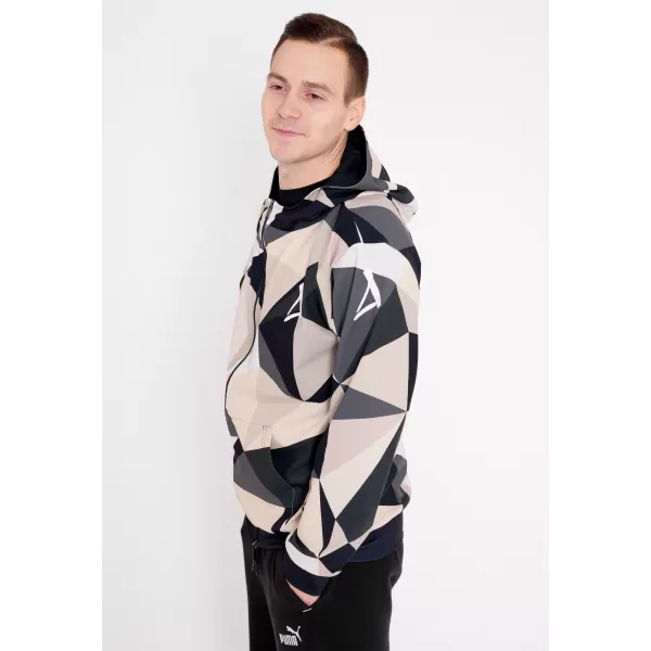  Herren -Sweatshirt auf Reißverschlussprämie ALTISPORT VOJ/ALM007MI02 BRAUN 