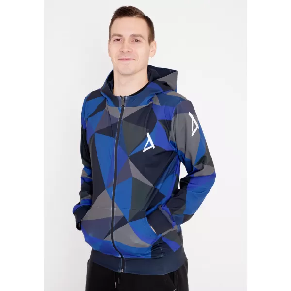  Herren -Sweatshirt auf Reißverschlussprämie ALTISPORT VOJ/ALM007MI02 DUNKELBLAU 