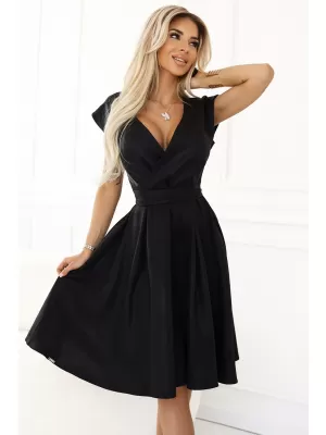 Kleid NUMOCO SCARLETT 348-10 SCHWARZ MIT GLITZER