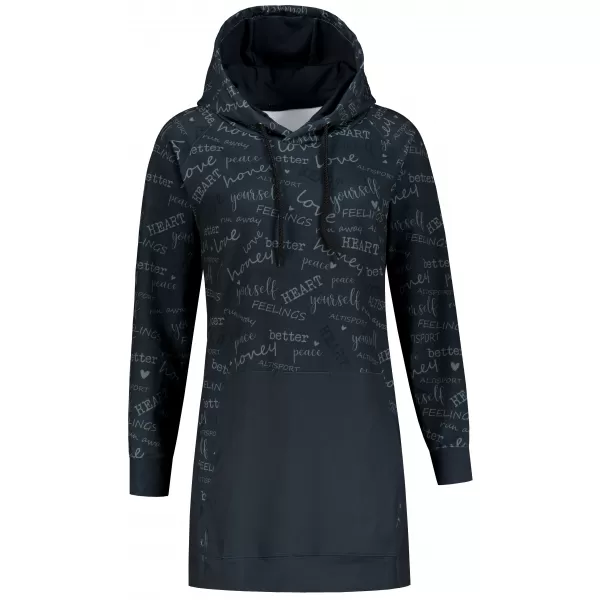  Funktionaler Sweatshirt -Prämie von Frauen ALTISPORT VOJ/ALW067MI03 SCHWARZ 