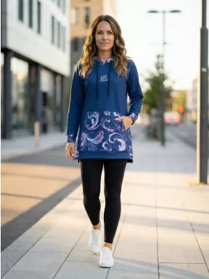 Funktionaler Sweatshirt -Prämie von Frauen ALTISPORT VOJ/ALW065MI03 DUNKELBLAU