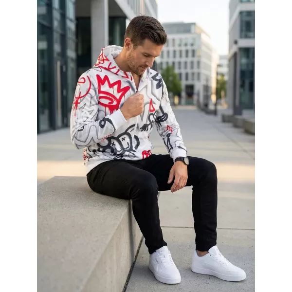  Herren -Sweatshirt auf Reißverschlussprämie ALTISPORT VOJ/ALM054MI02 GRAU -RED 