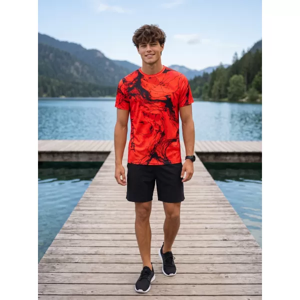  Männer funktionaler T -Shirt Premium ALTISPORT VOJ/ALM071TR01 ROT 