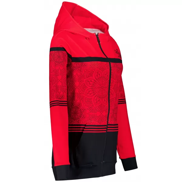  Frauen -Sweatshirt bei Reißverschlussprämie ALTISPORT VOJ/ALW023MI02 ROT 