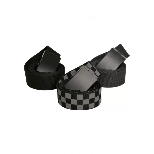  Gürtel URBAN CLASSICS TB2774 GRY SCHWARZ/SCHWARZ/SCHWARZ/SCHWARZ/HOLZKOHLE/SCHWARZ 