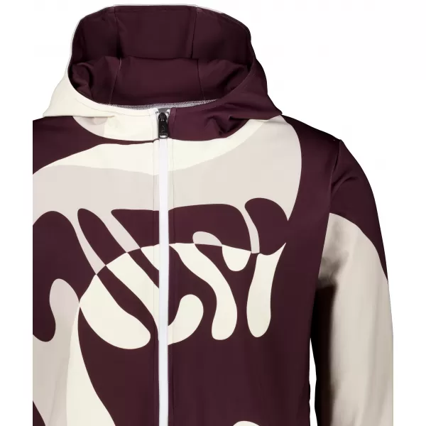  Herren -Sweatshirt auf Reißverschlussprämie ALTISPORT VOJ/ALM056MI02 BEIGE/ROT 