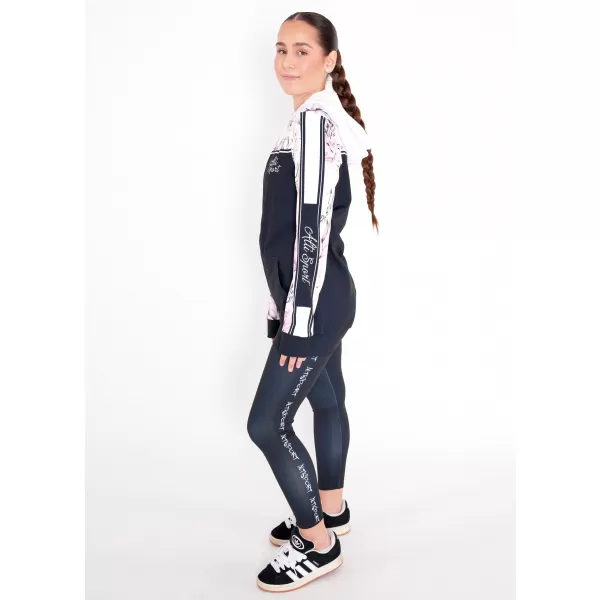  Frauen -Sweatshirt bei Reißverschlussprämie ALTISPORT VOJ/ALW008MI02 SCHWARZ 