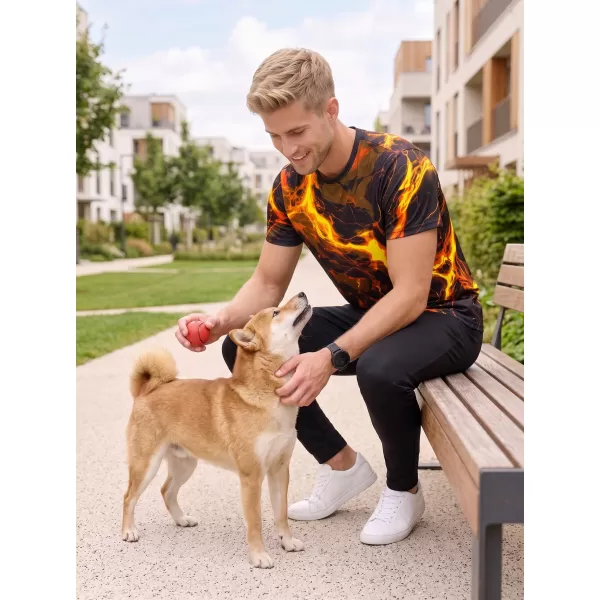  Männer funktionaler T -Shirt Premium ALTISPORT VOJ/ALM071TR01 SCHWARZ -AUSGELB 