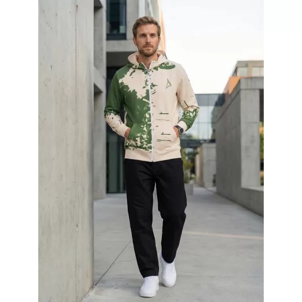  Herren -Sweatshirt auf Reißverschlussprämie ALTISPORT VOJ/ALM057MI02 GRÜN 