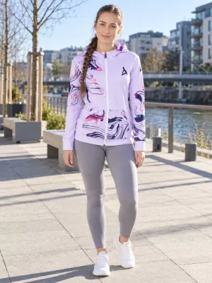 Frauen -Sweatshirt bei Reißverschlussprämie ALTISPORT VOJ/ALW064MI02 LILA