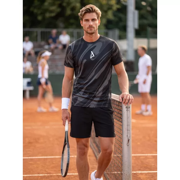  Männer funktionaler T -Shirt Premium ALTISPORT VOJ/ALM072TR01 SCHWARZ 