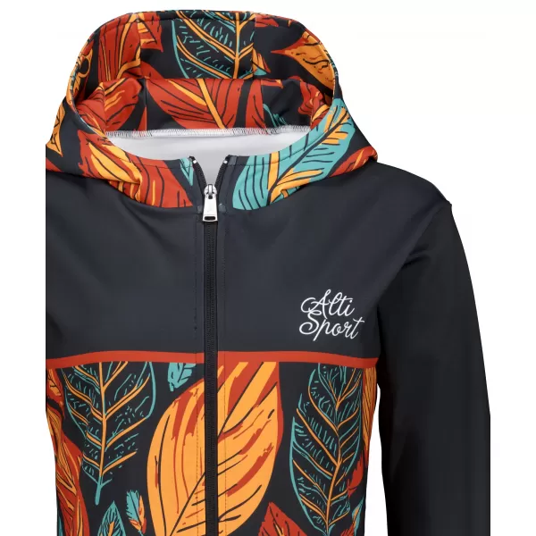  Frauen -Sweatshirt bei Reißverschlussprämie ALTISPORT VOJ/ALW061MI02 ORANGE/BLAU 