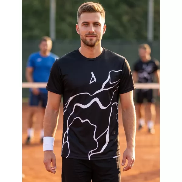  Männer funktionaler T -Shirt Premium ALTISPORT VOJ/ALM073TR01 SCHWARZ 