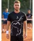 Männer funktionaler T -Shirt Premium ALTISPORT VOJ/ALM073TR01 SCHWARZ