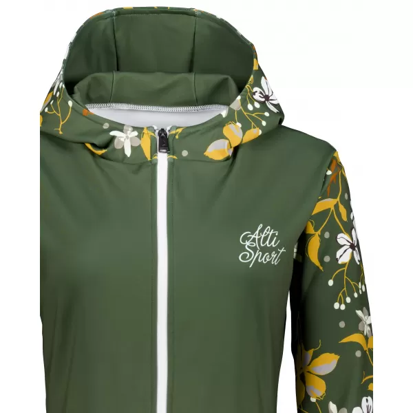  Frauen -Sweatshirt bei Reißverschlussprämie ALTISPORT VOJ/ALW063MI02 KHAKI 
