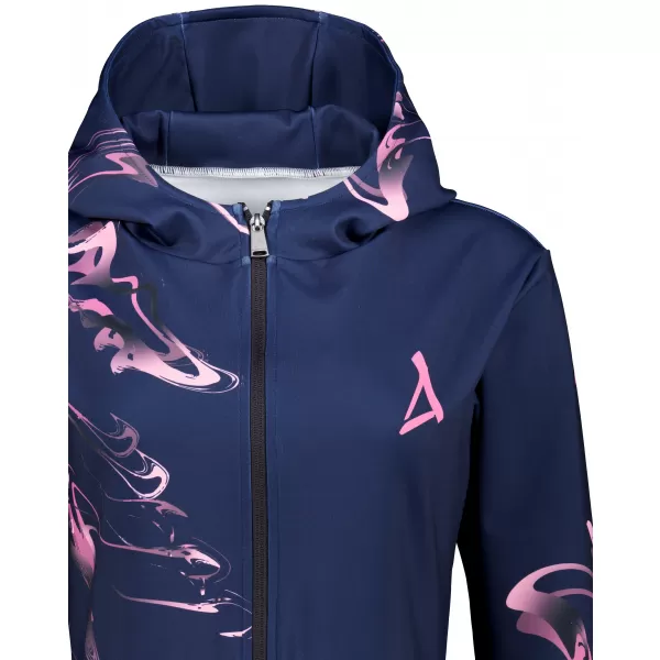  Frauen -Sweatshirt bei Reißverschlussprämie ALTISPORT VOJ/ALW064MI02 BLAU -PINK 