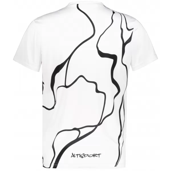  Männer funktionaler T -Shirt Premium ALTISPORT VOJ/ALM073TR01 WEIß 