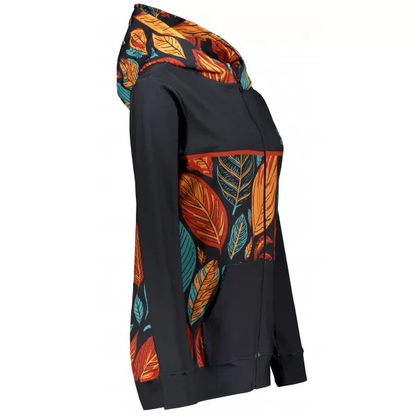 Frauen -Sweatshirt bei Reißverschlussprämie ALTISPORT VOJ/ALW061MI02 ORANGE/BLAU 
