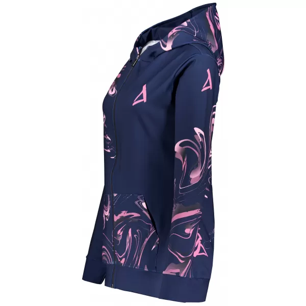  Frauen -Sweatshirt bei Reißverschlussprämie ALTISPORT VOJ/ALW064MI02 BLAU -PINK 