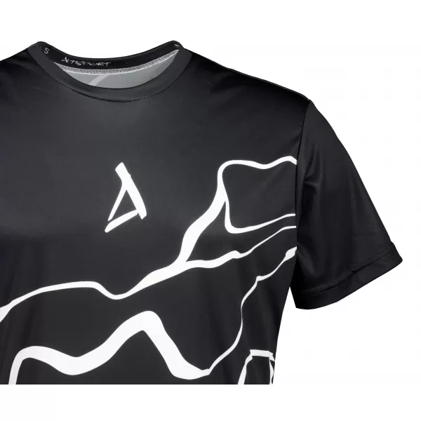  Männer funktionaler T -Shirt Premium ALTISPORT VOJ/ALM073TR01 SCHWARZ 