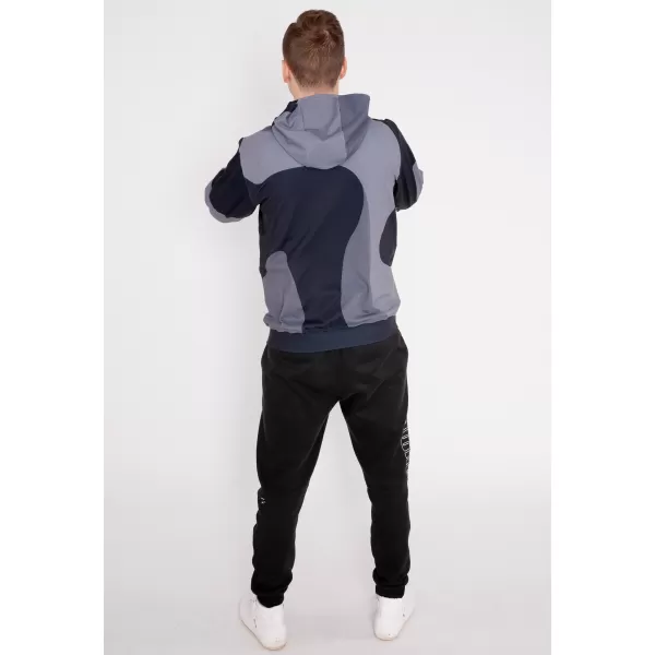  Herren -Sweatshirt auf Reißverschlussprämie ALTISPORT VOJ/ALM056MI02 SCHWARZ 