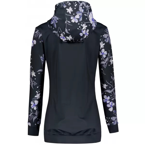  Frauen -Sweatshirt bei Reißverschlussprämie ALTISPORT VOJ/ALW063MI02 SCHWARZ 