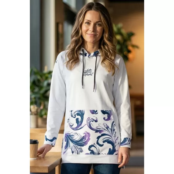  Funktionaler Sweatshirt -Prämie von Frauen ALTISPORT VOJ/ALW065MI03 WEIß/LILA 