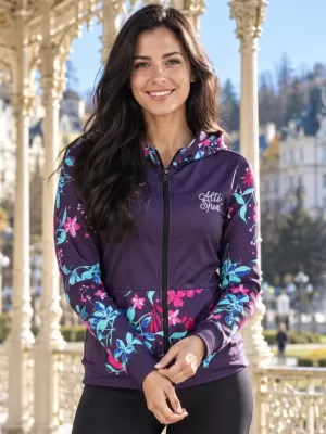 Frauen -Sweatshirt bei Reißverschlussprämie ALTISPORT VOJ/ALW063MI02 FUCHSIE