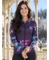 Frauen -Sweatshirt bei Reißverschlussprämie ALTISPORT VOJ/ALW063MI02 FUCHSIE
