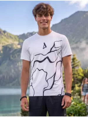 Männer funktionaler T -Shirt Premium ALTISPORT VOJ/ALM073TR01 WEIß