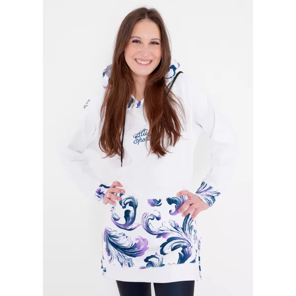  Funktionaler Sweatshirt -Prämie von Frauen ALTISPORT VOJ/ALW065MI03 WEIß/LILA 