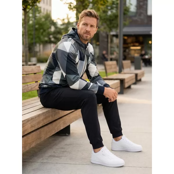  Herren -Sweatshirt auf Reißverschlussprämie ALTISPORT VOJ/ALM007MI02 GRAU 