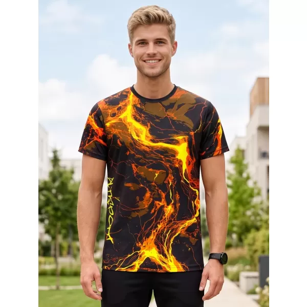  Männer funktionaler T -Shirt Premium ALTISPORT VOJ/ALM071TR01 SCHWARZ -AUSGELB 