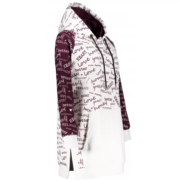  Funktionaler Sweatshirt -Prämie von Frauen ALTISPORT VOJ/ALW067MI03 BURGUND 