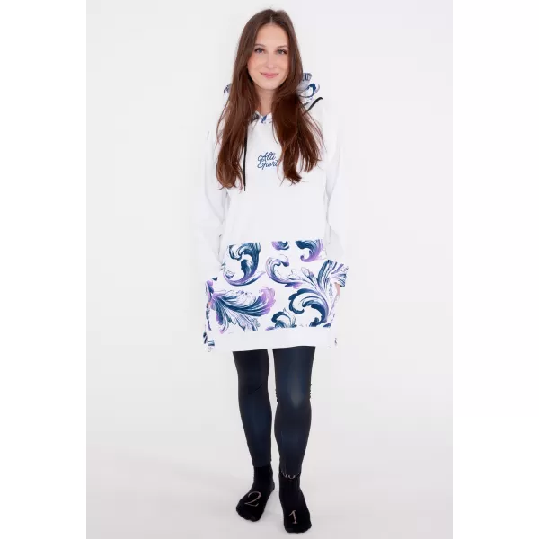  Funktionaler Sweatshirt -Prämie von Frauen ALTISPORT VOJ/ALW065MI03 WEIß/LILA 