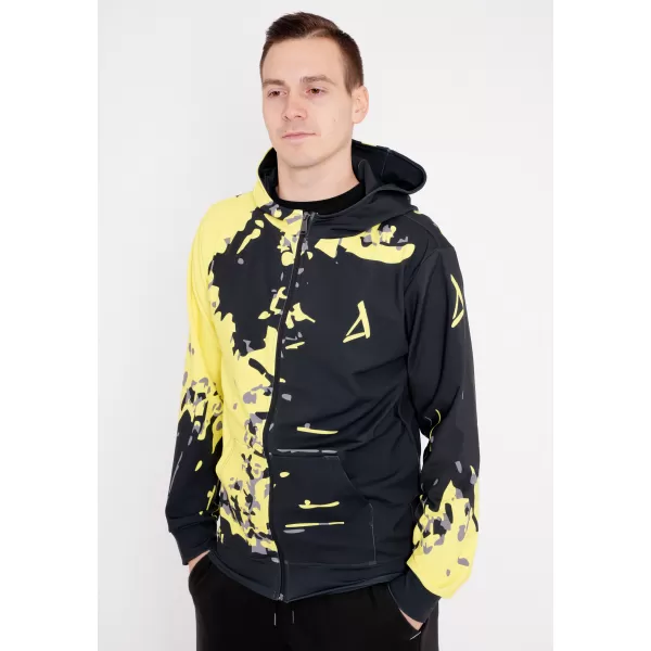  Herren -Sweatshirt auf Reißverschlussprämie ALTISPORT VOJ/ALM057MI02 FLUO GELB 