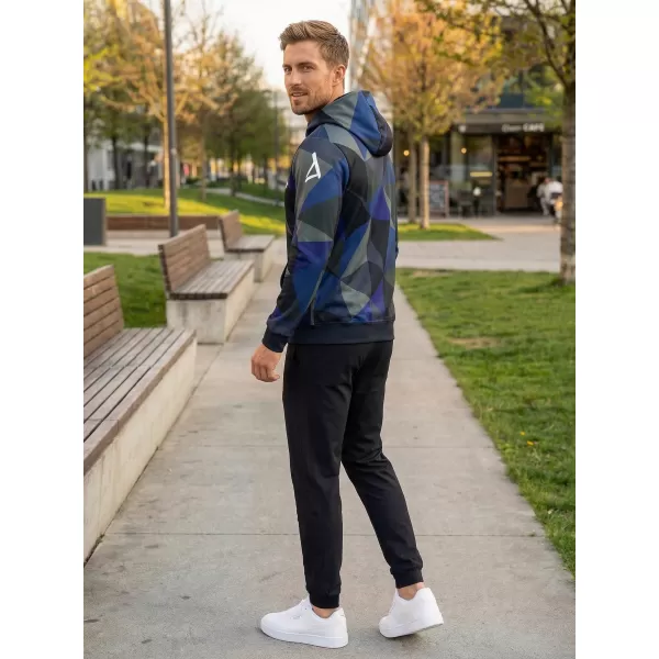  Herren -Sweatshirt auf Reißverschlussprämie ALTISPORT VOJ/ALM007MI02 DUNKELBLAU 