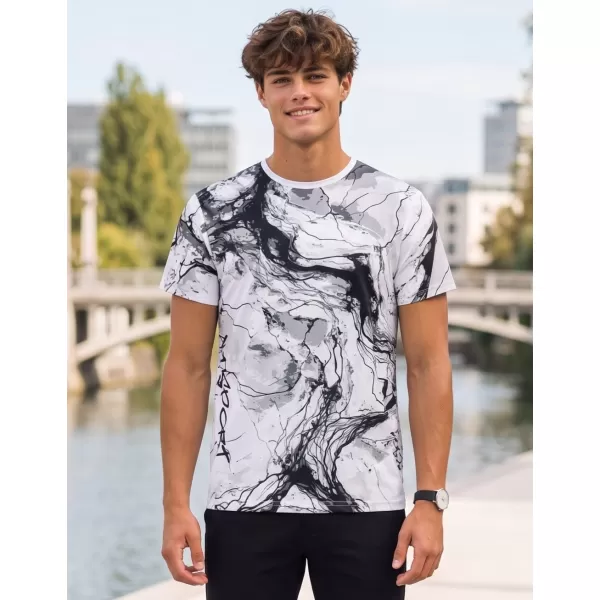  Männer funktionaler T -Shirt Premium ALTISPORT VOJ/ALM071TR01 WEIß -UND -SCHWARZ 