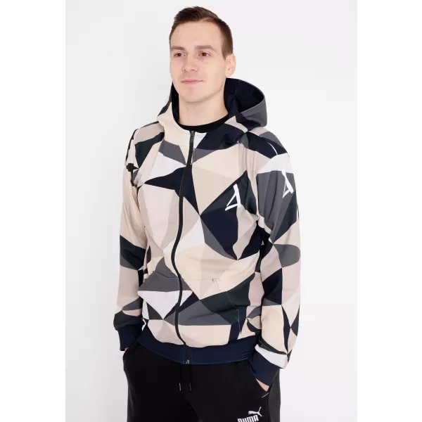  Herren -Sweatshirt auf Reißverschlussprämie ALTISPORT VOJ/ALM007MI02 BRAUN 