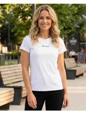 Frauenfunktional T -Shirt Premium ALTISPORT VOJ/ALW075TR01 WEIß