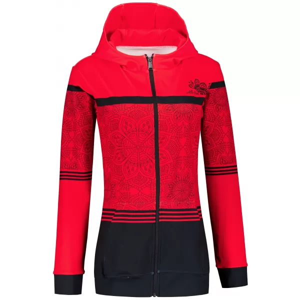  Frauen -Sweatshirt bei Reißverschlussprämie ALTISPORT VOJ/ALW023MI02 ROT 