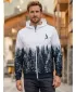 Herren -Sweatshirt auf Reißverschlussprämie ALTISPORT VOJ/ALM058MI02 WEIß -GRAY