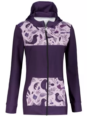Frauen -Sweatshirt bei Reißverschlussprämie ALTISPORT VOJ/ALW062MI02 LILA