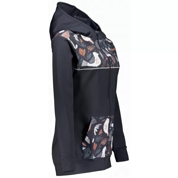  Frauen -Sweatshirt bei Reißverschlussprämie ALTISPORT VOJ/ALW062MI02 SCHWARZ 