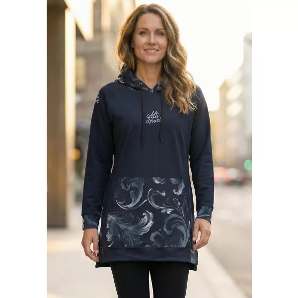  Funktionaler Sweatshirt -Prämie von Frauen ALTISPORT VOJ/ALW065MI03 SCHWARZ -GRAY 