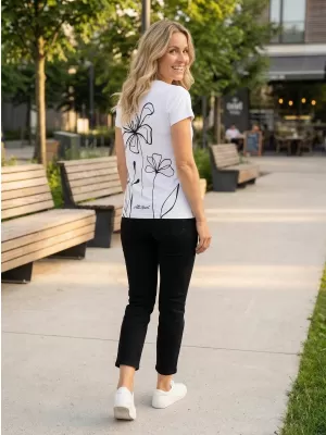 Frauenfunktional T -Shirt Premium ALTISPORT VOJ/ALW075TR01 WEIß